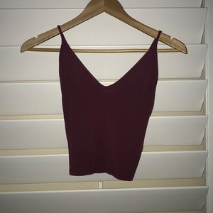 Brandy Melville Burgundy Tank Top